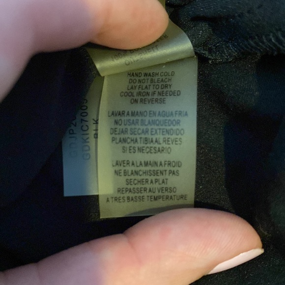 GUESS Spaghetti-Strap Lace A-Line Dress, Black, Size 0 - Picture 11 of 11